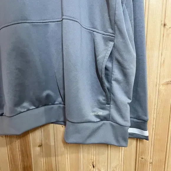 Adidas 3ssb warm up hoodie gray Aeroready Rare Exclusive Men’s size 2XL - Picture 12 of 12